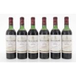 SIX BOTTLES OF CHATEAU-LASCOMBES 1964 MARGAUX, BORDEAUX
