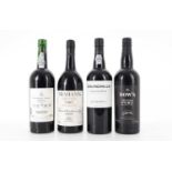 FOUR BOTTLES OF CRUSTED PORT, INCLUDING GRAHAM'S 1987 BOTTLED