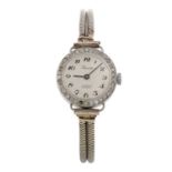 PRECISTA, NINE CARAT GOLD DIAMOND SET COCKTAIL WATCH
