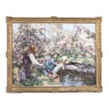 EDWARD ATKINSON HORNEL (SCOTTISH 1864 - 1933), BY THE RIVER IN SPRING