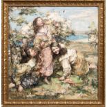 EDWARD ATKINSON HORNEL (SCOTTISH 1864 - 1933), CHASING BUTTERFLIES