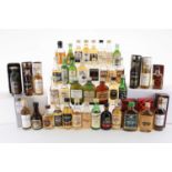 FORTY ONE ASSORTED WHISKY MINIATURES, INCLUDING SPRINGBANK 12 YEAR OLD 86° PROOF