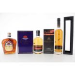 GLENGLASSAUGH TORFA, PENDERYN MADEIRA FINISH AND CROWN ROYAL 1L, SINGLE MALT AND CANADIAN WHISKY