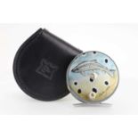 HARDY OF ALNWICK 'THE PERFECT' CHARLES JARDINE ARTWORK 'BROWN TROUT' FLY FISHING REEL, 3 1/8"