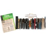 Vintage pens. Miscellaneous Parker, Sheaffer, Watermans, Osmiroid and other fountain and ballpoint