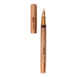 A Waterman 9ct gold fountain pen, Ideal, London 1937, cased .In fine original condition with
