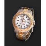 Rolex. An 18ct gold and stainless steel self-winding wristwatch, Oyster Perpetual Date Yacht-Master,