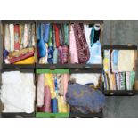 Miscellaneous fabric, lace and linen etc  .