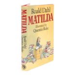 Children's Book. Dahl (Roald) & Blake (Quentin, illustrator), Matilda, ffep signed and dated 1988 by