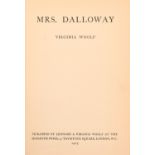 Woolf (Virginia), Mrs. Dalloway, first edition, London: Published by Leonard & Virginia Woolf at The