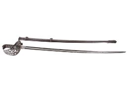 A Victorian, British 1821 pattern Heavy Cavalry Officer's sword.