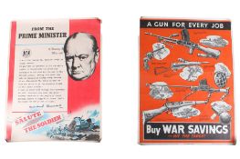 Two WWII posters. Consisting of 'A Gun for Every Job', WFP 353, 37.5cm x 50.