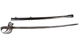 A British 1827 pattern Rifle Officer's sword.
