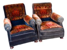 A pair of armchairs.