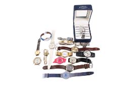 A collection of ladies' and gentlemen's watches.