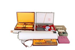 An assortment of Chinese collectables.