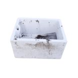 A vintage ceramic Belfast sink. H32cm x W60cm x D46cm.