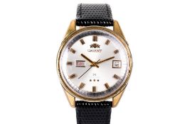 A gentleman's Orient 21 'Swimmer' automatic day/date wristwatch.