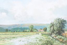 Edward H. Beale (19th/20th Century) - Cotswolds, watercolour.