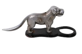 A vintage cast metal nutcracker.