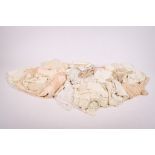 A collection of crochet and needlework.