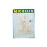 'Michelin Road Map England and Wales' metal advertising sign.