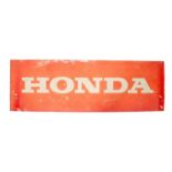 Automobilia - Honda advertising sign.
