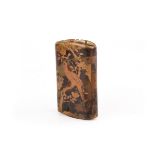 A Japanese Meiji period tortoiseshell inro case.