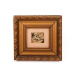 A Japanese Meiji period lacquer panel fragment.