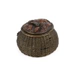 A Japanese Meiji period mixed metal inkwell.