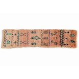 A 20th century Moroccan, berber long weave runner rug.