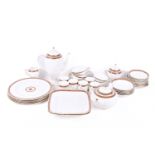 A Wedgwood Commodore porcelain coffee and tea service, mostly for six.