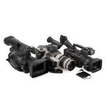 Three Video Cameras. To include a Panasonic P2HD, a Canon EX2Hi, and a Sony DVCam DSR-PD150P.