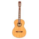 An Ozark six string acoustic guitar model CFE-N. Measurments body 48.5cm, total 100.