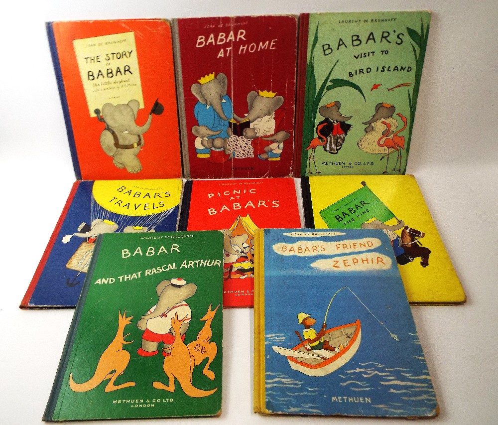 Babar R Home A collection of eight BABAR Childrens illustrated books, The Story of ...