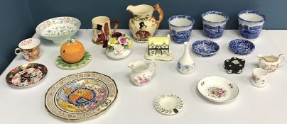 A collection of miscellaneous china to include a Paragon George VI and Elizabeth coronation plate,