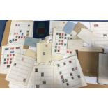 An album containing various Chinese stamps including Imperial Post 1898 half, 1,2,3,4 and 10 Yen,