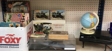 A box of various children's games / toys including Target Games 