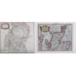 ROBERT MORDEN (1650-1703), Westmoreland c1695, pub. in Camden’s Brittania, later hand colouring,