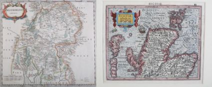 ROBERT MORDEN (1650-1703), Westmoreland c1695, pub. in Camden’s Brittania, later hand colouring,
