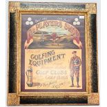 Golf Advertising Poster - 'The Players Shop' for all Golfing Equipment, finest hickory shafted
