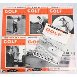 1963-1967 Golf Illustrated Magazine seven issues for 1963 June, 1964 January, June, December, 1966