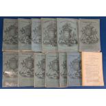 1883-1842 New Sporting Magazine by R Ackermann: horse racing, hunting, shooting, 6 volumes from