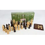 History of Golf Chess Set, rare SAC made in UK, a complete set of loose resin pieces all good