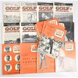 Golf Monthly magazines from 1947-1966 to include 1947 x 1, 1957 x 5, 1961 x 12 and 1966 x 11 (29) in
