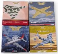 4x boxed Corgi - The Aviation Archive Military 1:144 AA35601 Hawker Siddeley, AA31203 H S Vulcan K 2