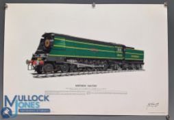 Signed limited edition Locomotive Prints: J B Edwards, Southern Railway, West County, London,