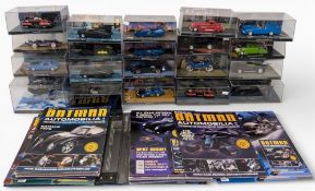 Eaglemoss – Batman: collection of 20x Batman cars with the associated magazines in a binder