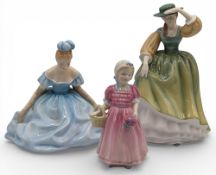 Royal Doulton Figurines: tinker bell, buttercup, Debutante HN 2310