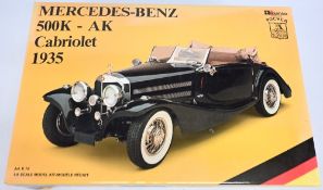 Massive 1:8 Diecast Pocher 1935 Mercedes-Benz 500K AK Cabriolet. Rare. Complete kit with all